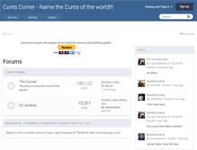 Tablet Screenshot of cuntscorner.com